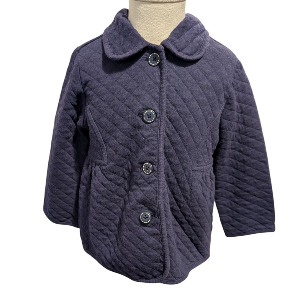 Y2K Gymboree Toddler Quilted Navy Blue Light Jacket
